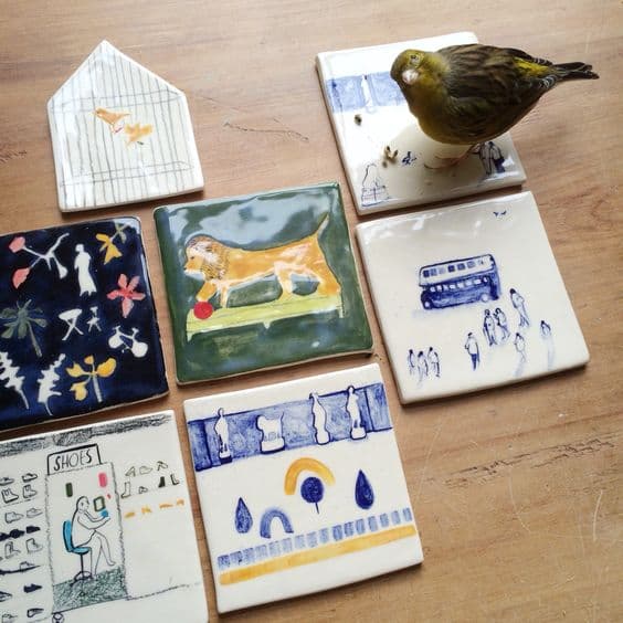 Tegeltje tegeltje aan de wand